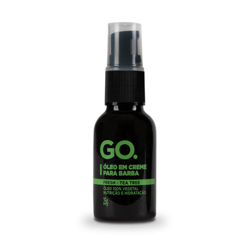 Kit Cabelo e Barba Shampoo + Óleo Em Creme Tea Tree Go Man - Shopmano