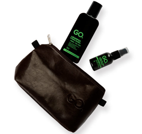 Kit Cabelo e Barba Shampoo + Óleo Em Creme Tea Tree Go Man - Shopmano