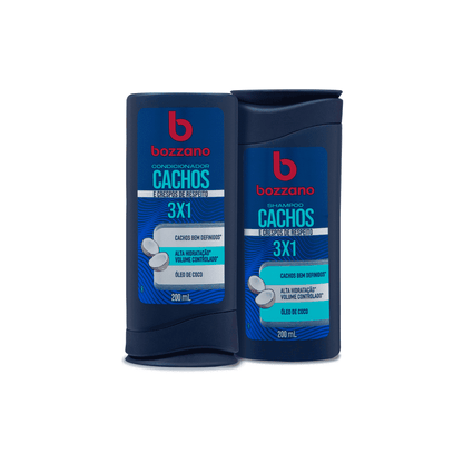 Kit Cachos e Crespos Bozzano Shampoo e Condicionador 200ml - Shopmano