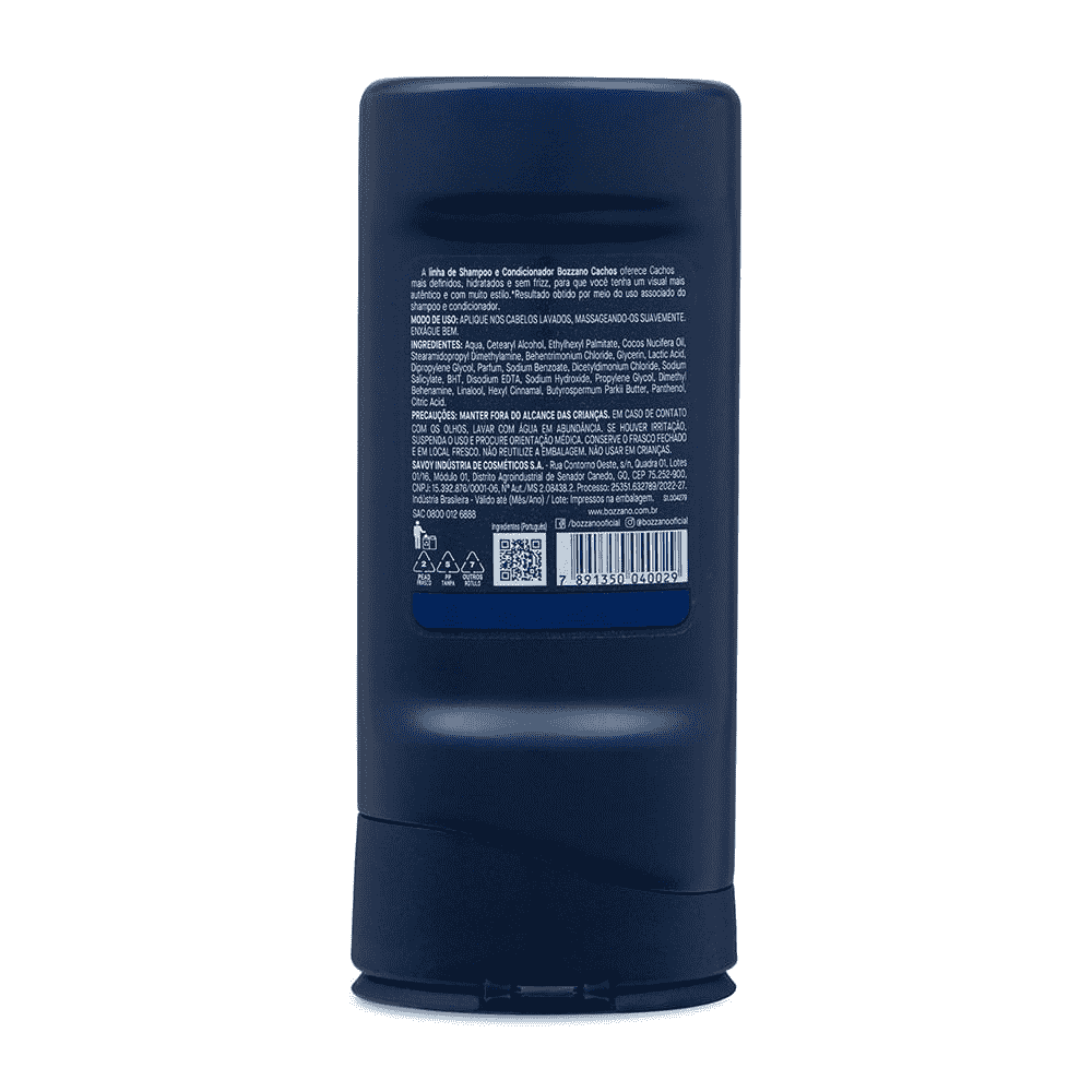 Kit Cachos e Crespos Bozzano Shampoo e Condicionador 200ml - Shopmano