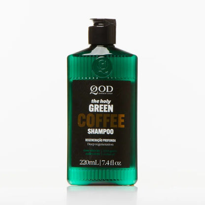 Kit Café Verde Shampoo + Sérum Anti-Idade QOD Barber Shop - Shopmano