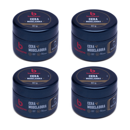 Kit Com 4 Ceras De Cabelo Bozzano Efeito Seco - Shopmano