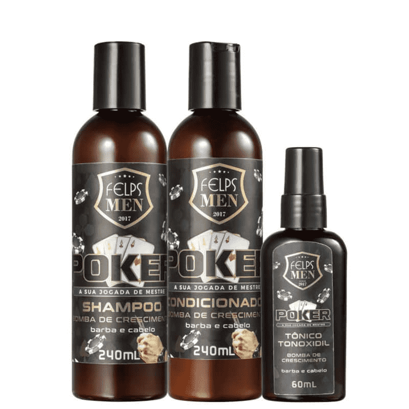 Kit Felps Professional Men Poker Bomba de Crescimento Trio - Shopmano