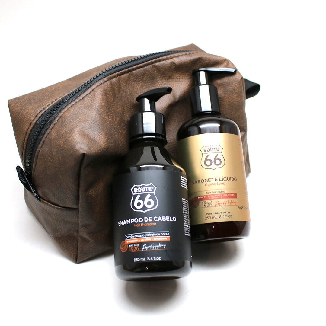 Kit Necessaire Shampoo E Sabonete San Bernadino Route 66 - Shopmano