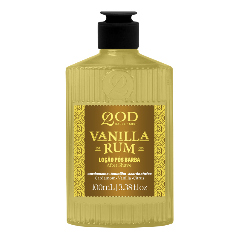 Loção Pós Barba Vanila Rum QOD Barber Shop 100ml - Shopmano