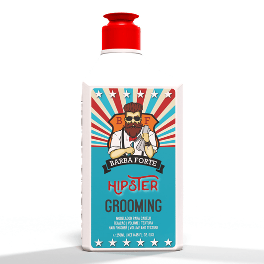 Modelador Para Cabelo Grooming Hipster Barba Forte 250ml - Shopmano