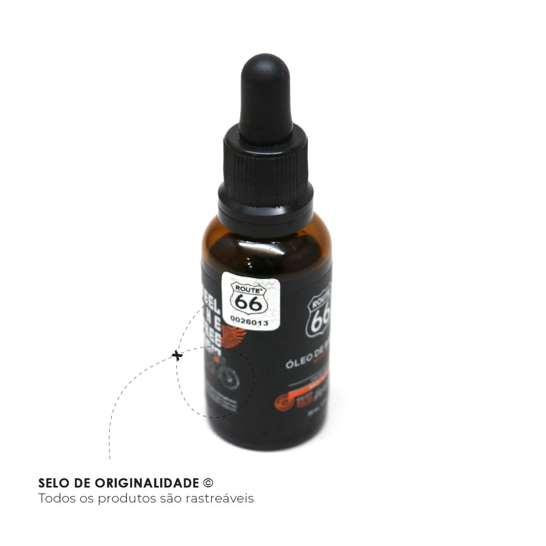 Óleo de Barba Carvão Ativado Route 66 Viking 30ml - Shopmano