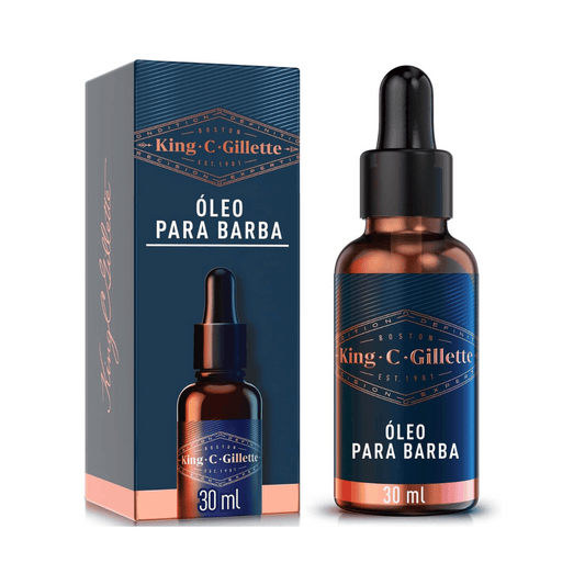Óleo para Barba King C. Gillette 30ml - Shopmano