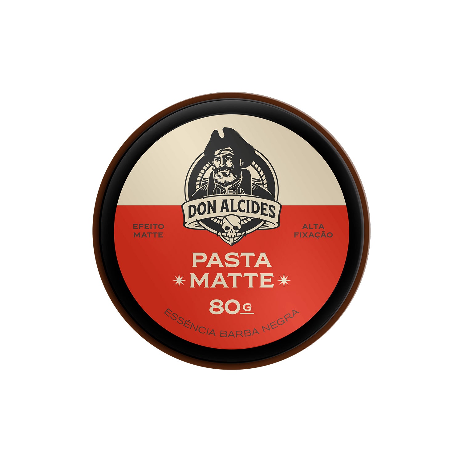 Pasta Modeladora de Cabelo Matte Barba Negra Don Alcides 80g - Shopmano