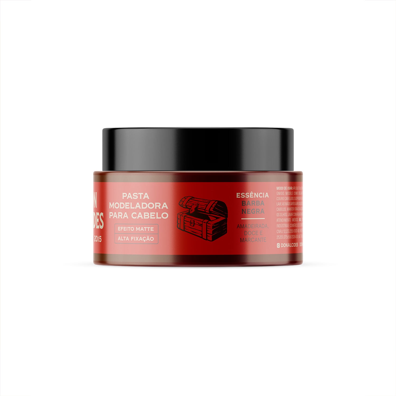 Pasta Modeladora de Cabelo Matte Barba Negra Don Alcides 80g - Shopmano