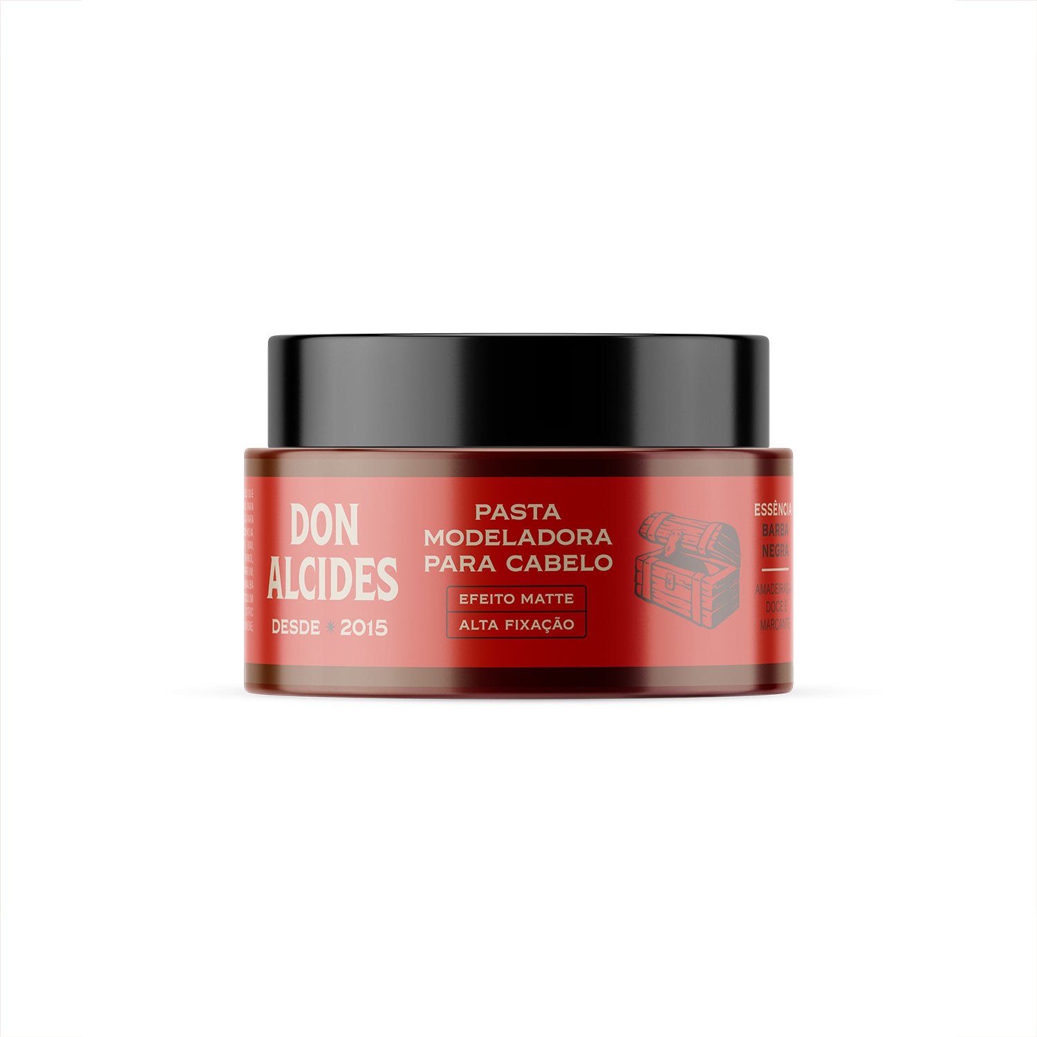 Pasta Modeladora de Cabelo Matte Barba Negra Don Alcides 80g - Shopmano