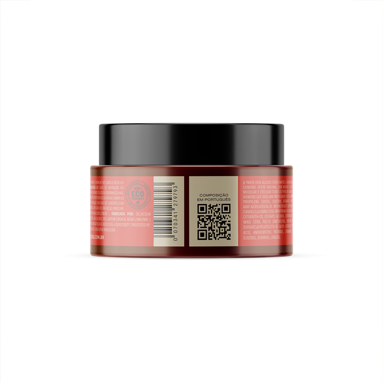 Pasta Modeladora de Cabelo Matte Barba Negra Don Alcides 80g - Shopmano