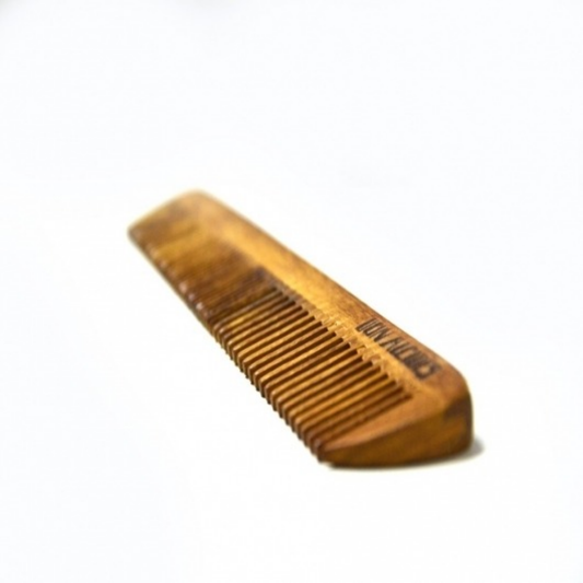 Pente de Madeira para Barba Cão do Mar Don Alcides 15cm - Shopmano