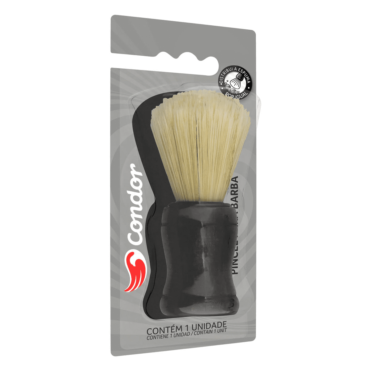 Pincel de Barba com Cerdas Mistas Condor SM 3050 - Shopmano