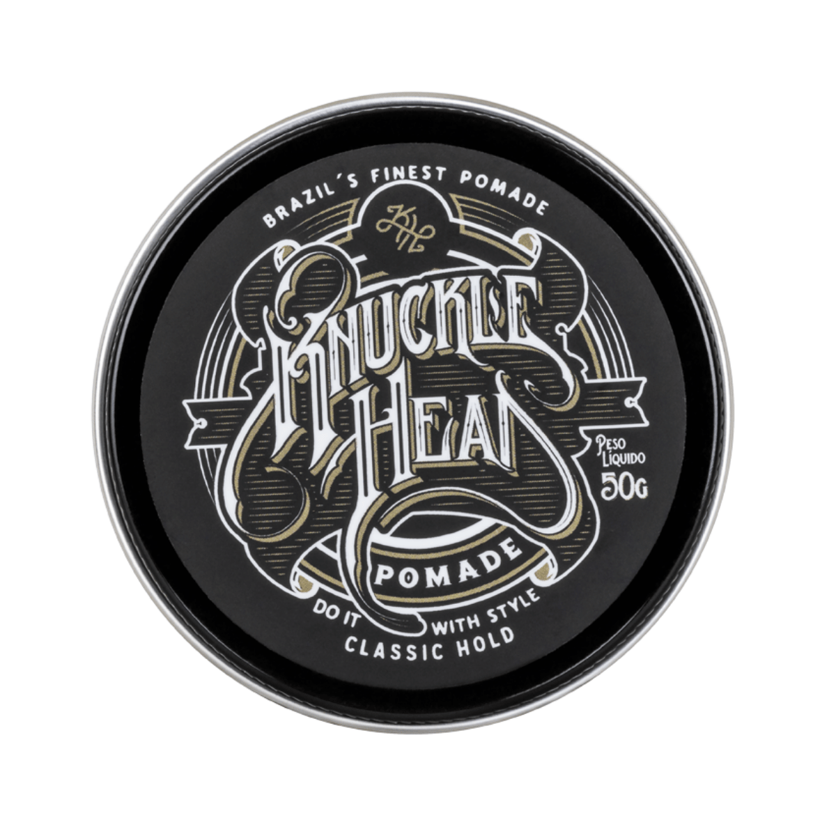 Pomada Modeladora Efeito Brilho Classic Knucklehead 50g - Shopmano