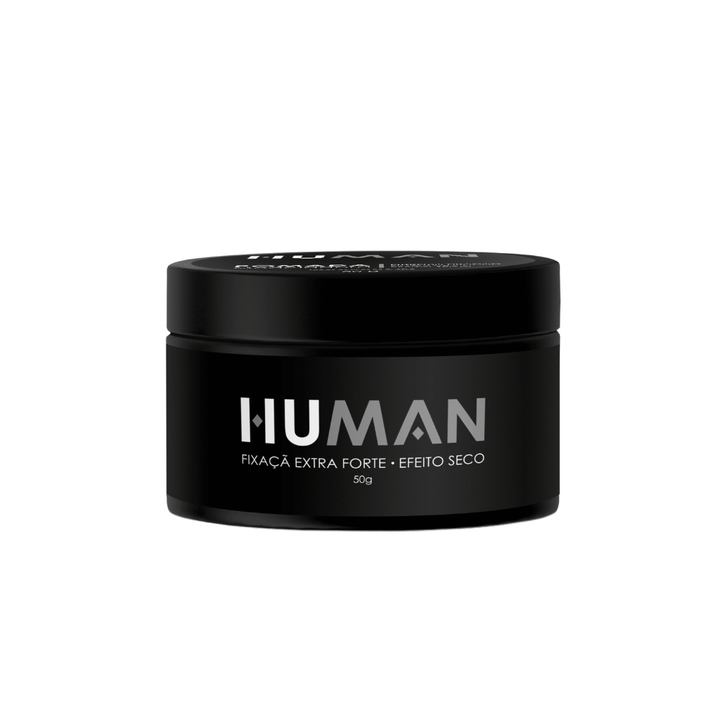 Pomada Modeladora Efeito Seco Extra Forte Human 50g - Shopmano