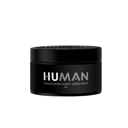 Pomada Modeladora Efeito Seco Extra Forte Human 50g - Shopmano