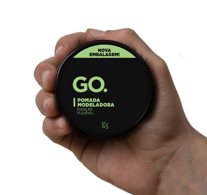 Pomada Modeladora Go Man Fixação Flexível 50g - Shopmano