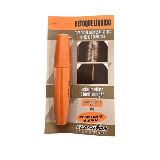 Retoque Capilar Líquido Flash On Castanho Médio 8ml - Shopmano