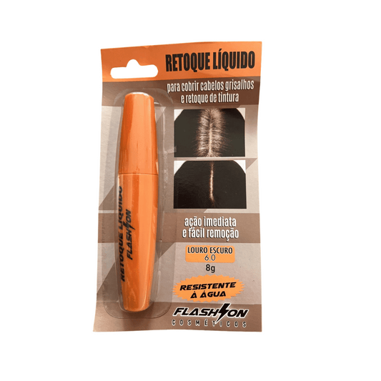 Retoque Capilar Líquido Flash On Louro Escuro 8ml - Shopmano
