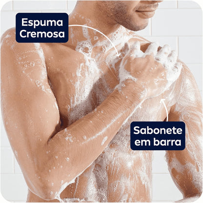Sabonete Em Barra Nivea Men 3 Em 1 Sensitive 90g - Shopmano