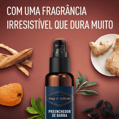 Sérum Preenchedor de Barba King C. Gillette 50ml - Shopmano