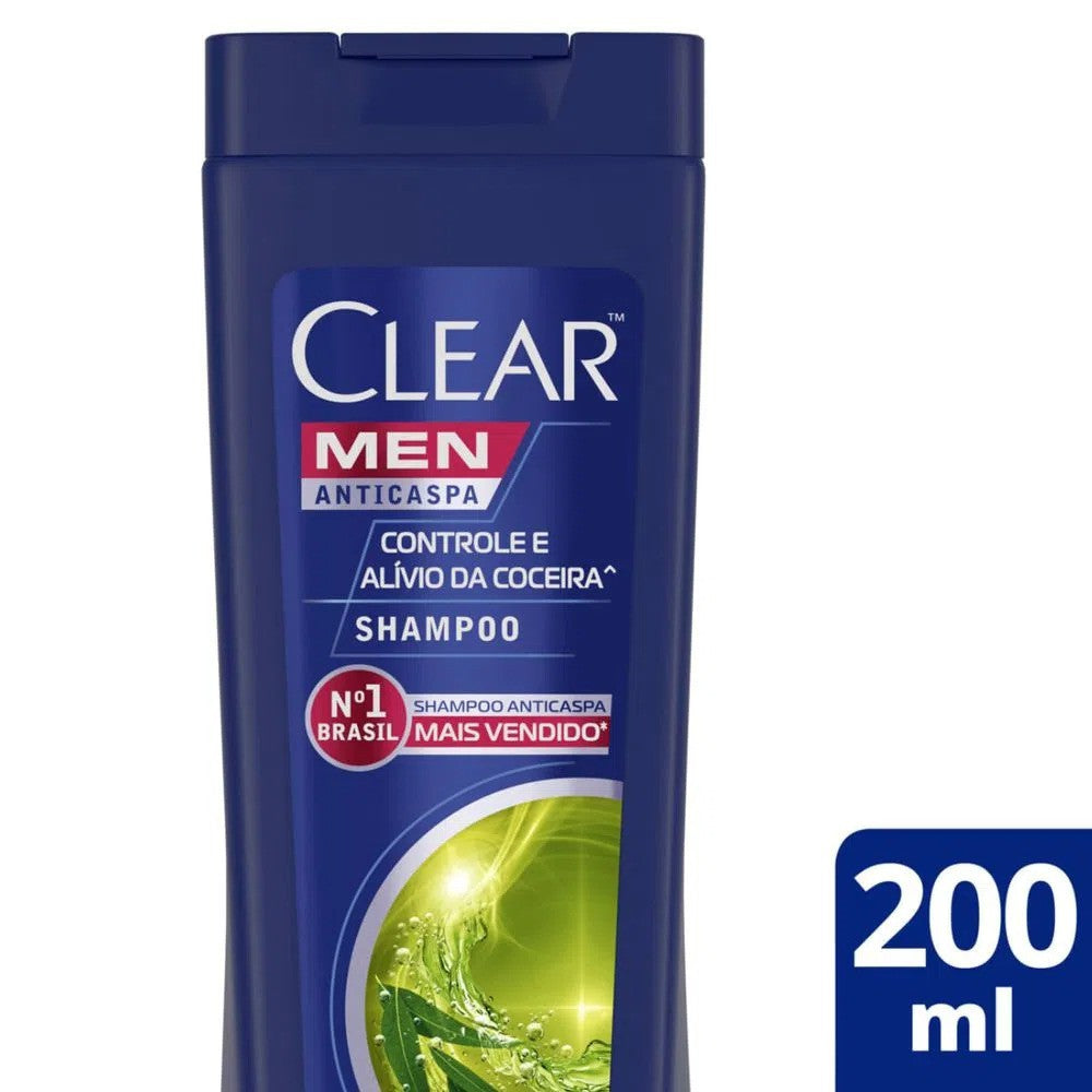 Shampoo Anticaspa Controle Alívio Da Coceira Clear Men 200ml - Shopmano