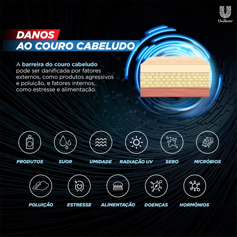 Shampoo Anticaspa Queda Control Clear Men 400ml - Shopmano