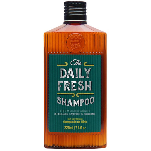 Shampoo Cabelos Oleosos Daily Fresh QOD Barber Shop 220ml - Shopmano