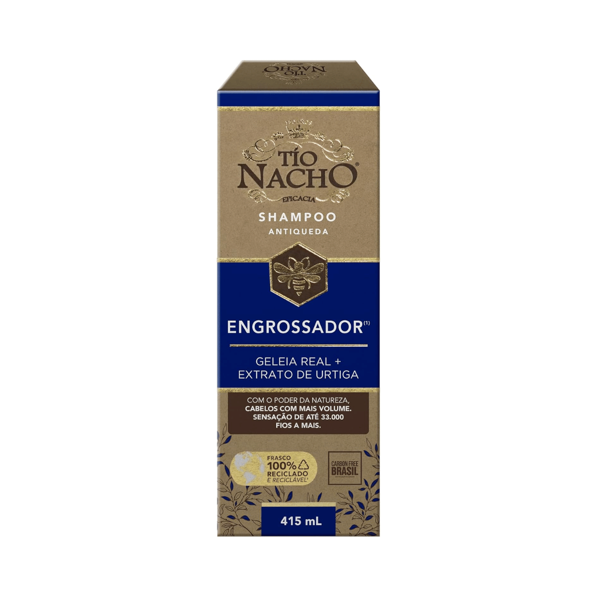 Shampoo Engrossador Antiqueda Tio Nacho 415ml - Shopmano