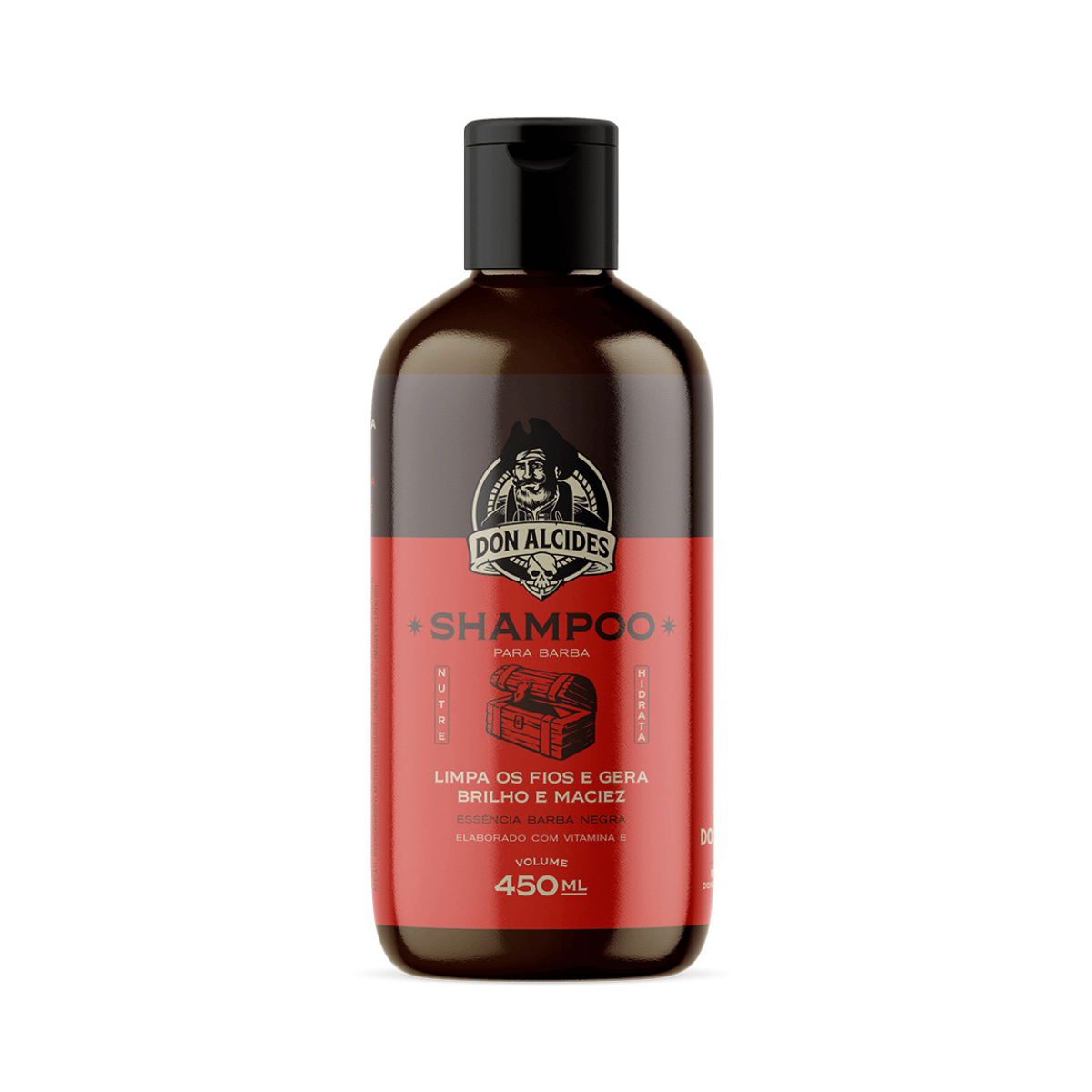 Shampoo para Barba Barba Negra Don Alcides 450ml - Shopmano
