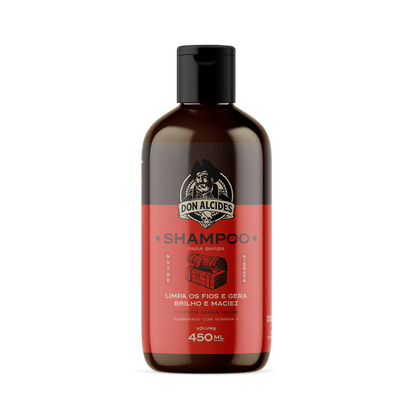 Shampoo para Barba Barba Negra Don Alcides 450ml - Shopmano