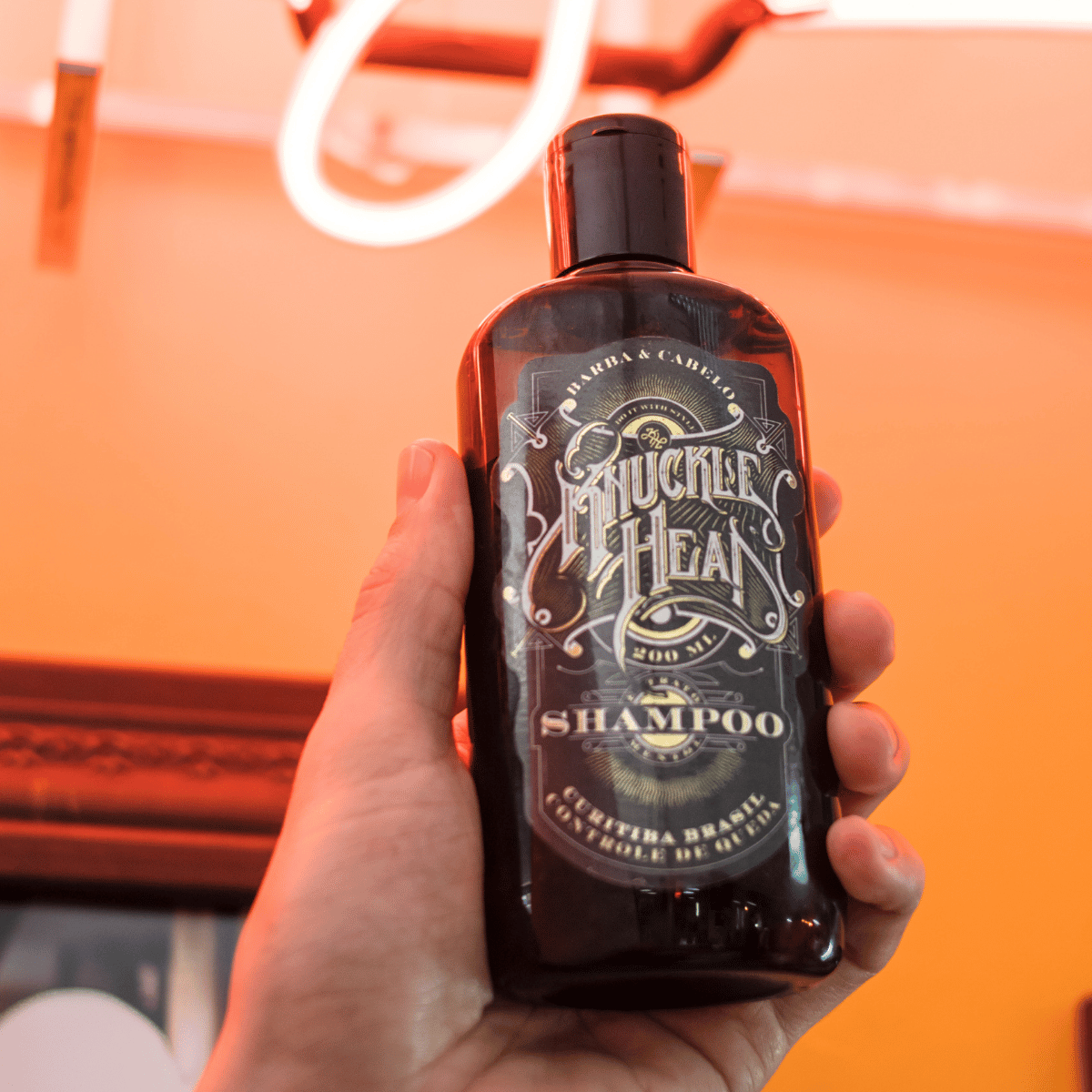 Shampoo para Barba e Cabelo Cognac Scent Knucklehead 200ml - Shopmano