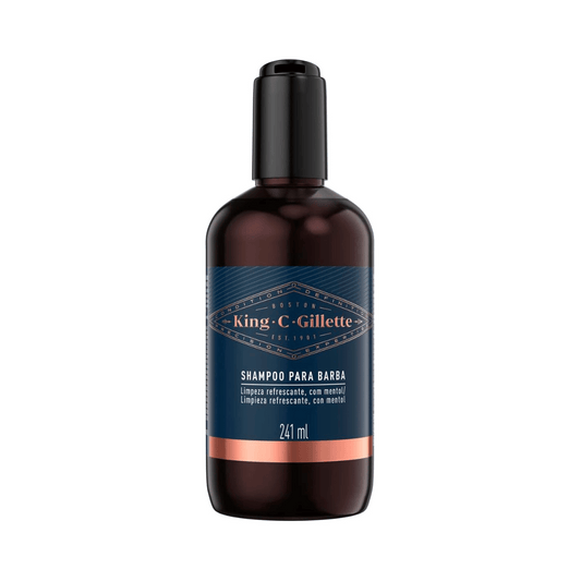 Shampoo para Barba King C. Gillette 241ml - Shopmano