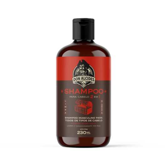Shampoo para Cabelo 2 Em 1 Barba Negra Don Alcides 230ml - Shopmano