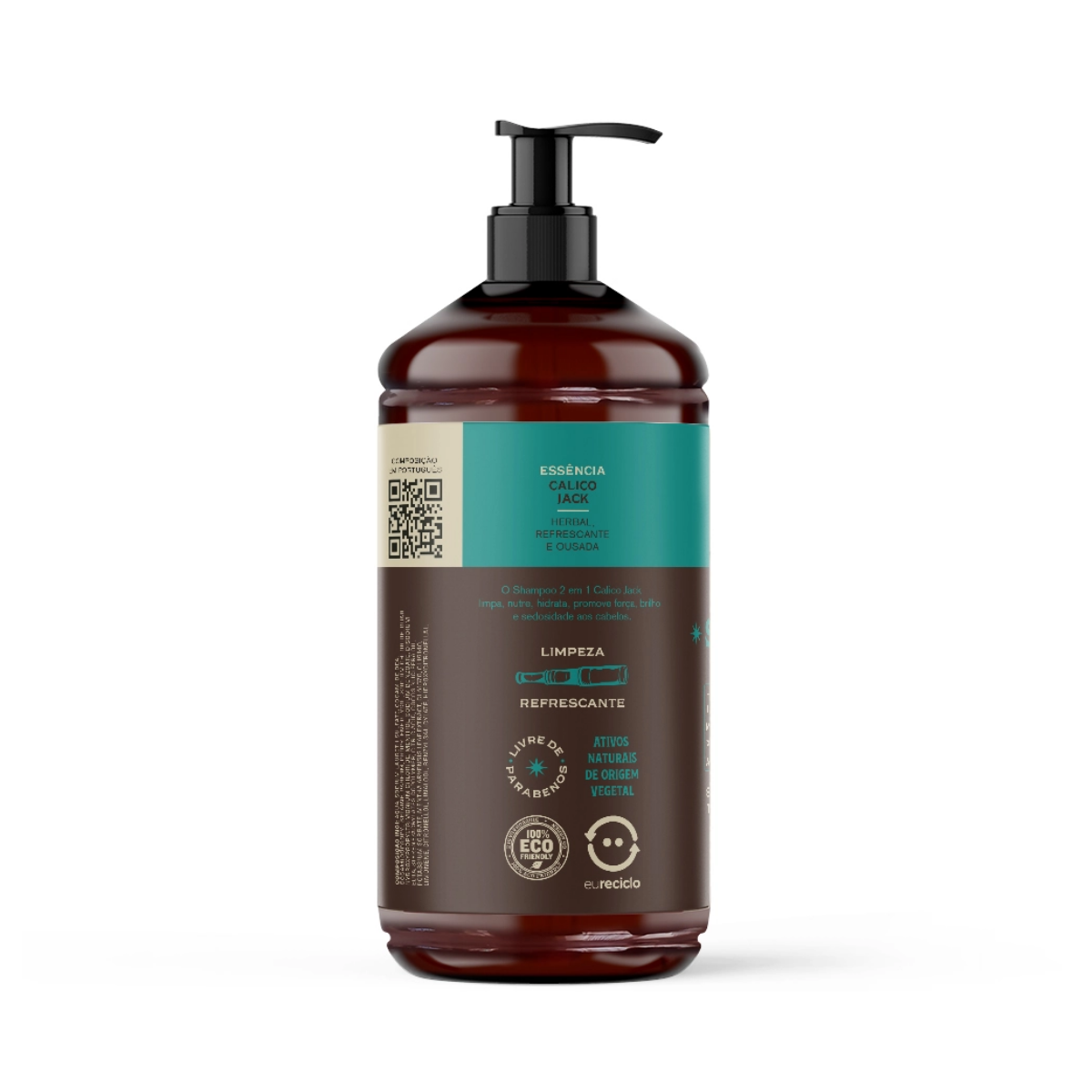 Shampoo para Cabelo 2 Em 1 Calico Jack Don Alcides 1L - Shopmano