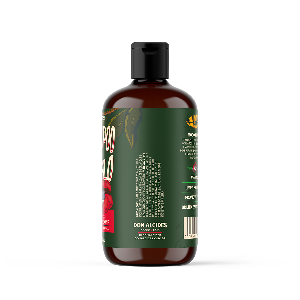 Shampoo Para Cabelo 2 Em 1 Guaraná Don Alcides 230ml - Shopmano