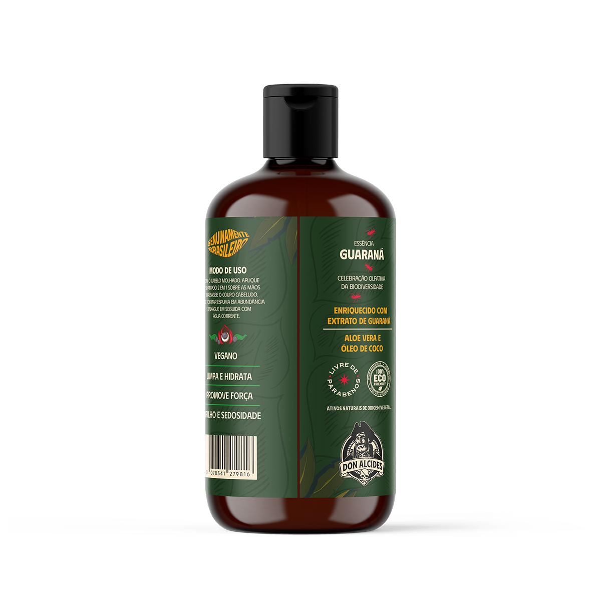 Shampoo Para Cabelo 2 Em 1 Guaraná Don Alcides 230ml - Shopmano
