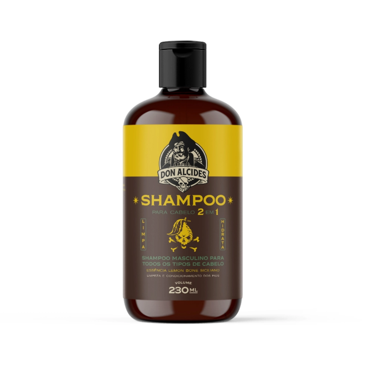 Shampoo para Cabelo 2 Em 1 Lemon Bone Don Alcides 230ml - Shopmano