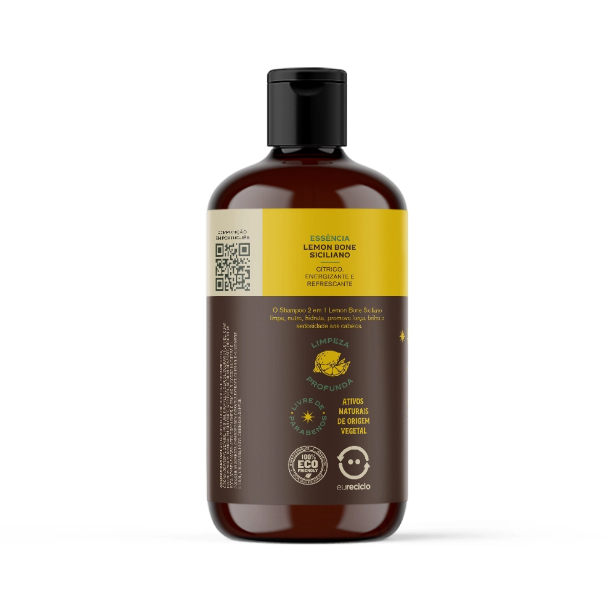 Shampoo para Cabelo 2 Em 1 Lemon Bone Don Alcides 230ml - Shopmano
