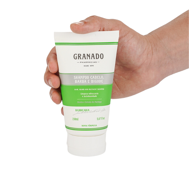 Shampoo para Cabelo Barba e Bigode Granado 150ml - Shopmano