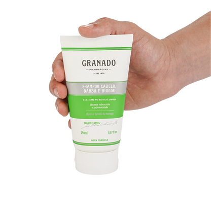 Shampoo para Cabelo Barba e Bigode Granado 150ml - Shopmano