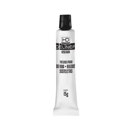 Tinta para Barba e Bigode Preto Delínea Men 15g - Shopmano
