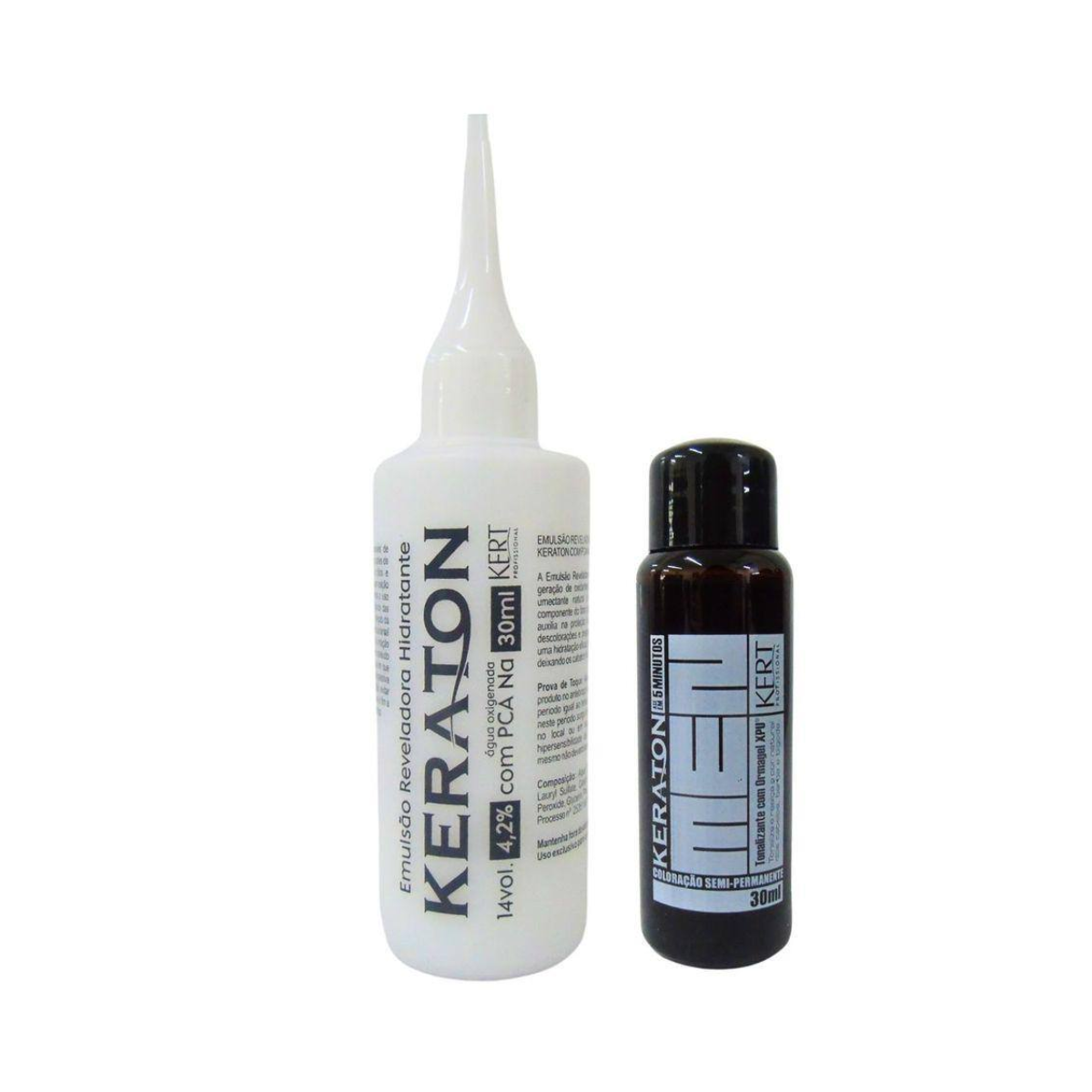 Tonalizante Cabelo e Barba Castanho Claro Keraton Men 30ml - Shopmano